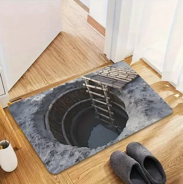Optical Illusion Black Hole Floor Mat