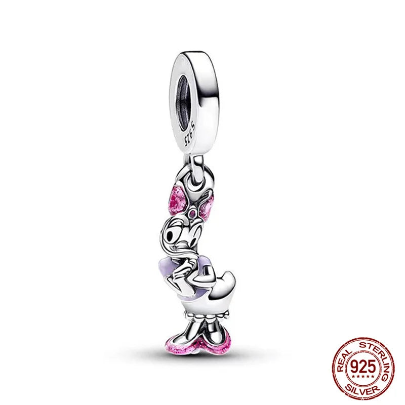 Disney S925 Sterling Silver Charm Beads For Women Bracelet