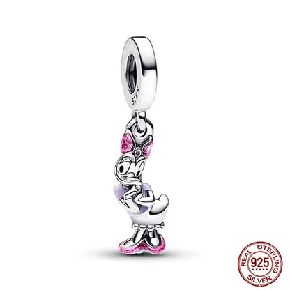 Disney S925 Sterling Silver Charm Beads For Women Bracelet