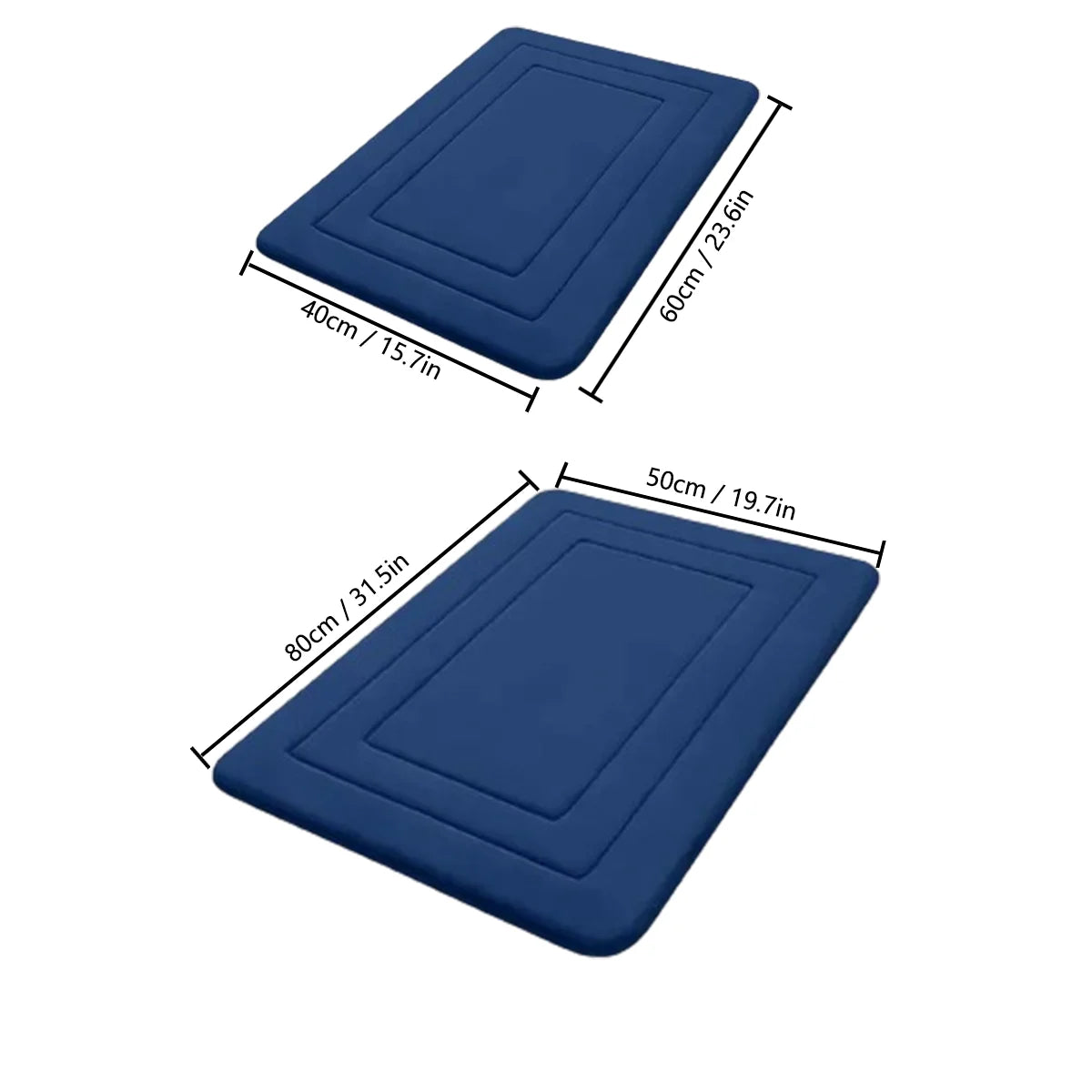 Thickened Flannel Absorbent Floor Mat Non-Slip Entrance Bathroom Door Toilet Mat Carpet