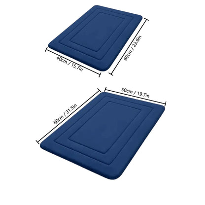 Thickened Flannel Absorbent Floor Mat Non-Slip Entrance Bathroom Door Toilet Mat Carpet