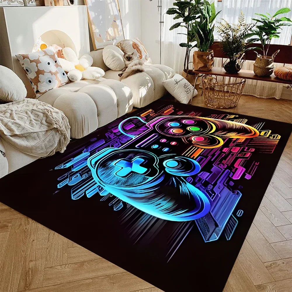 Gaming Controller Rug for Boys Room