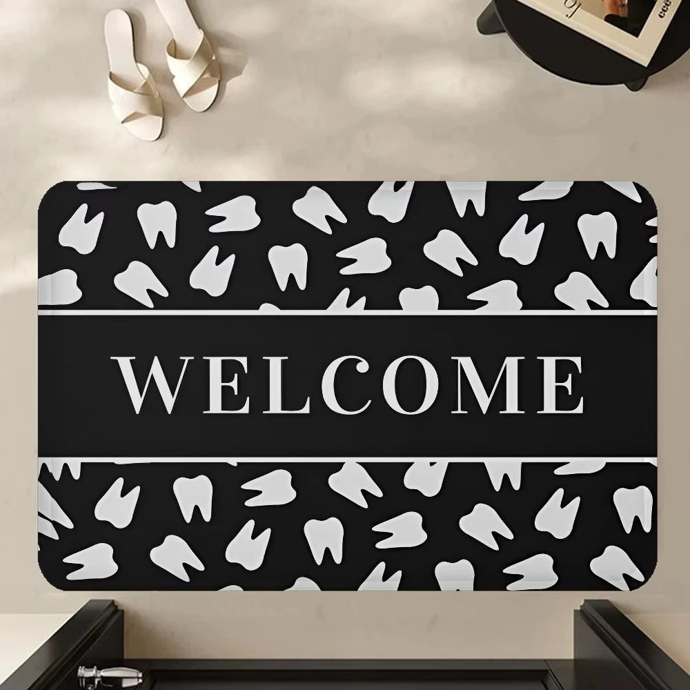 VIKAMA Dentist Teeth Welcome Doormat