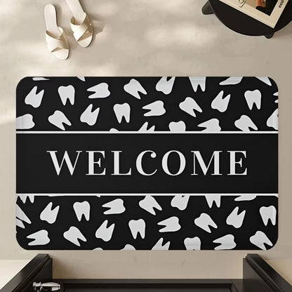 VIKAMA Dentist Teeth Welcome Doormat