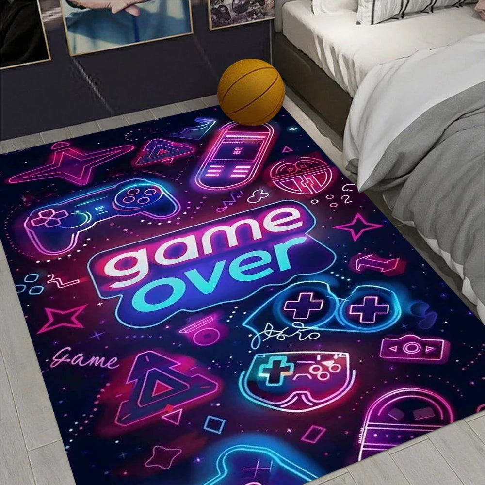 Gaming controller design non-slip room rug