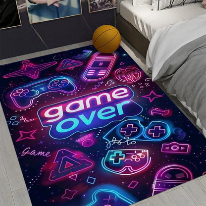 Gaming controller design non-slip room rug