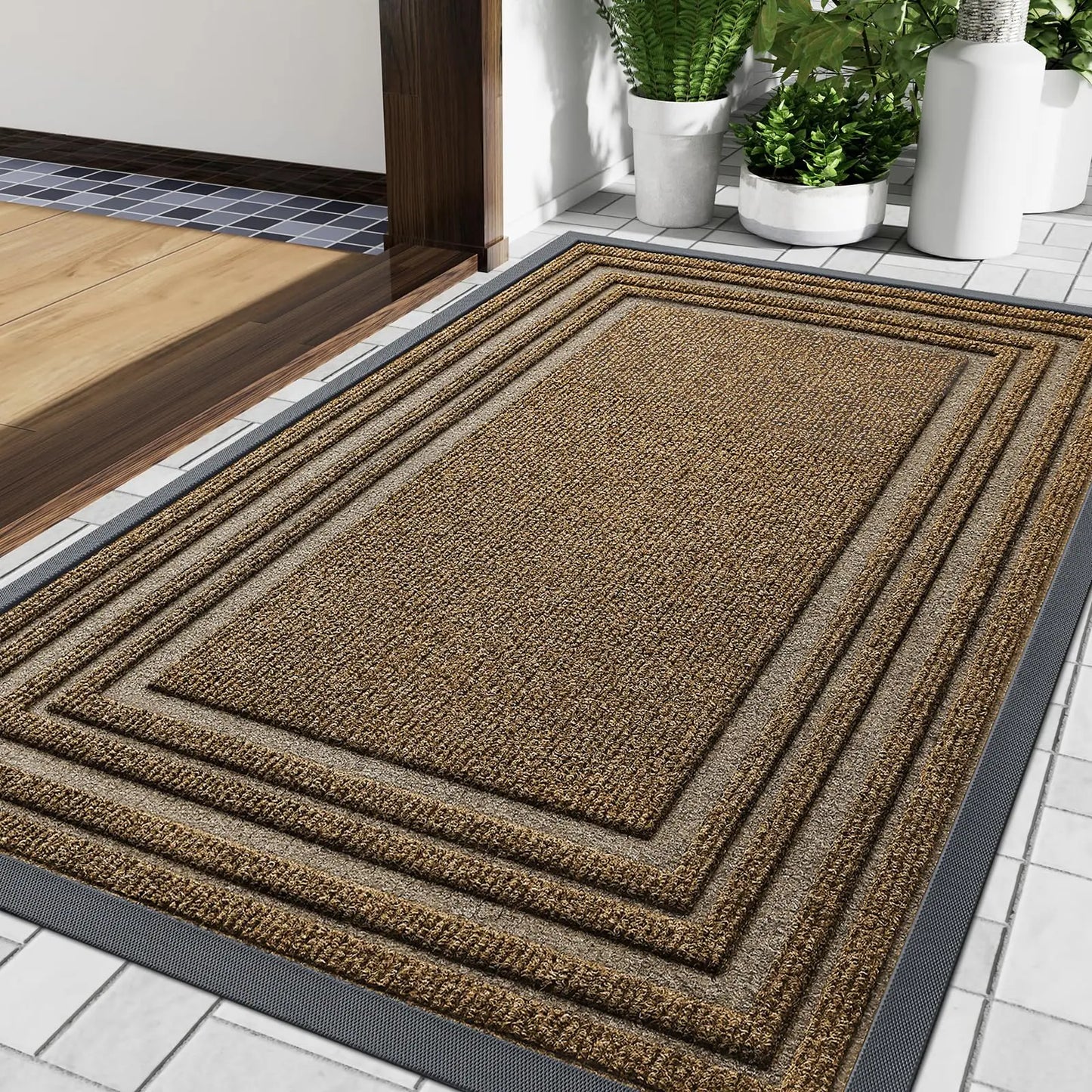 Olanly Heavy Duty Non-Slip Rubber Doormat