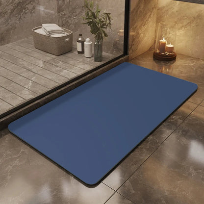 Solid Color Diatom Mud Non-Slip Bath Mat