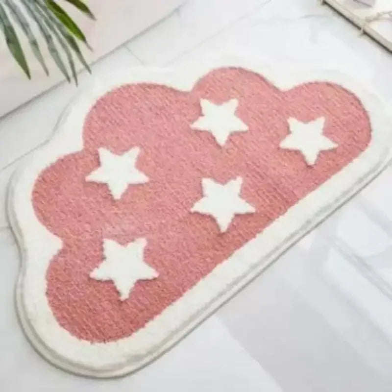 Fruit-style cashmere bathroom absorbent mat