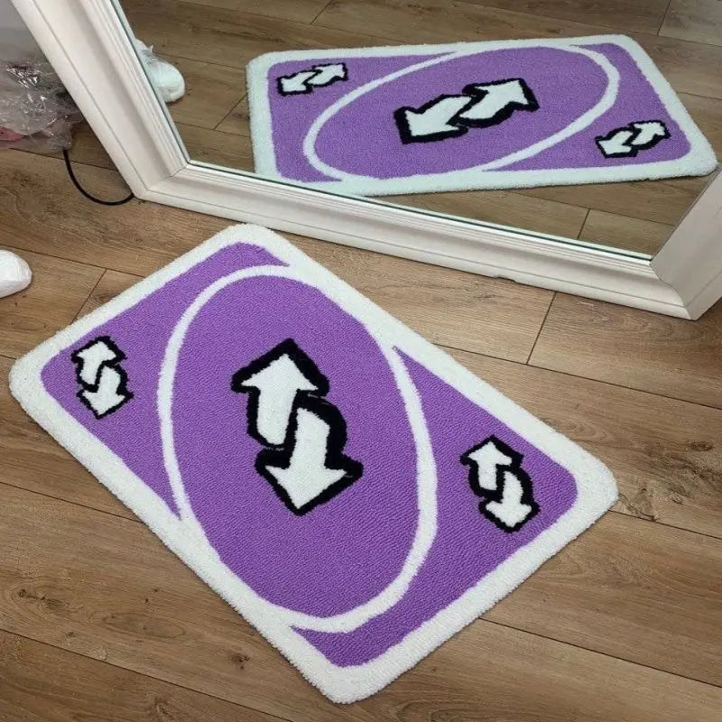 VIKAMA UNO Reverse Carmen Puffy Carpet Thickened Non-Slip Rectangle Living Room Bedroom Bedside Floor Mats Home Decoration