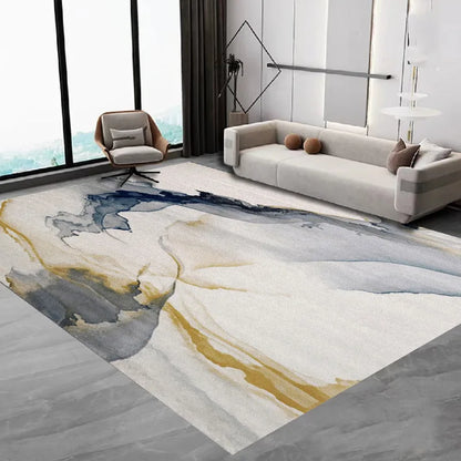 VIKAMA Nordic Simple Flannel Carpet Large Non-Slip Living Room Bedroom Floor Mat