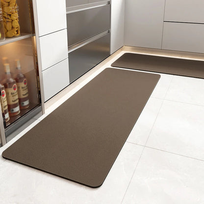 Diatomite Kitchen Floor Mat Super Absorbent Non-Slip Washable Long Entrance Rug