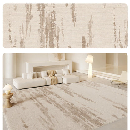 French Cream Waterproof Fluffy Thickened Area Rug