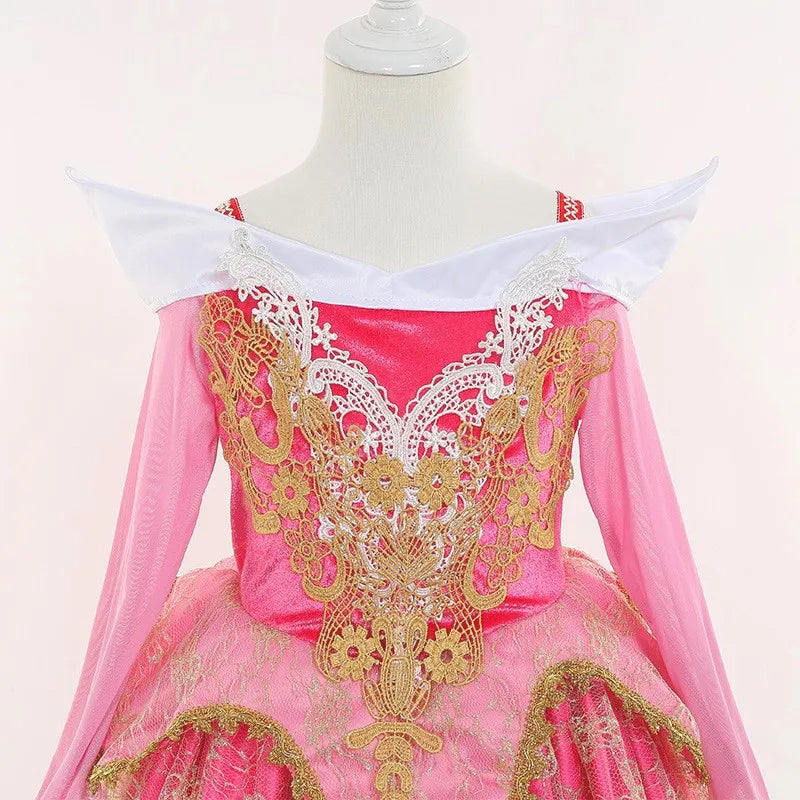 Disney Aurora Sleeping Beauty Princess Dress For Girls