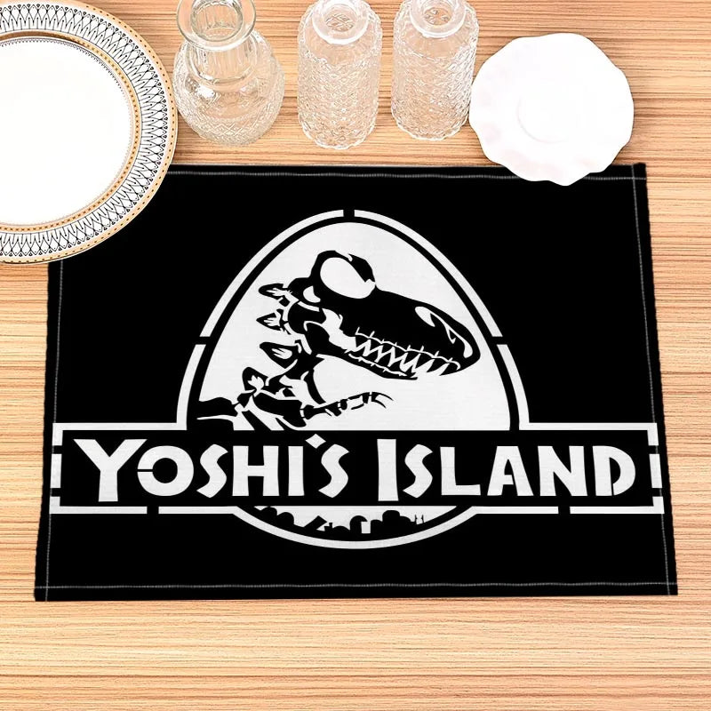 Jurassic Park Print Linen Kids Placemat Set