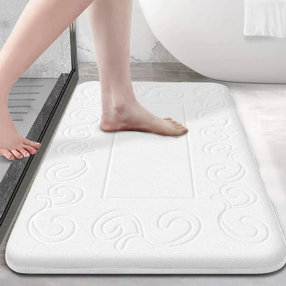 Anti-Slip Absorbent Bathroom Mat Ultra Soft Machine Washable Bath Rug Home Decoration