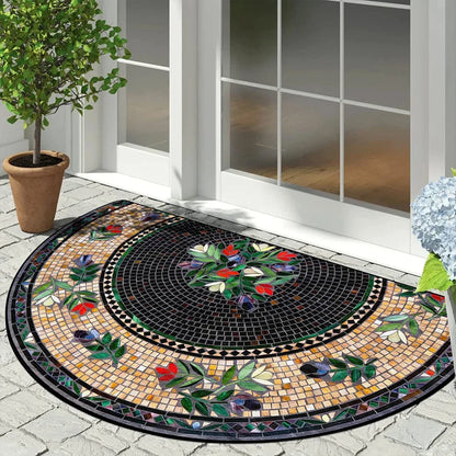 VIKAMA Semi-Circle Mosaic Entry Mat