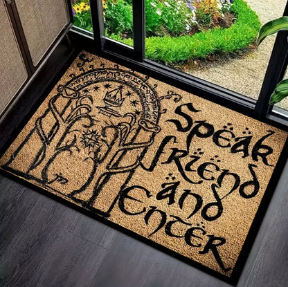 Vintage “Speak Friend and Enter” Doormat