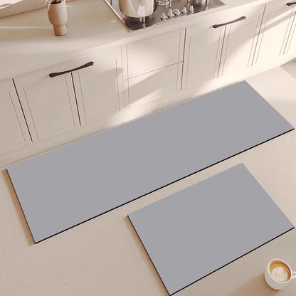 Diatom Mud Kitchen Floor Mat Cuttable Oil-Proof Non-Slip Absorbent Long Door Rug