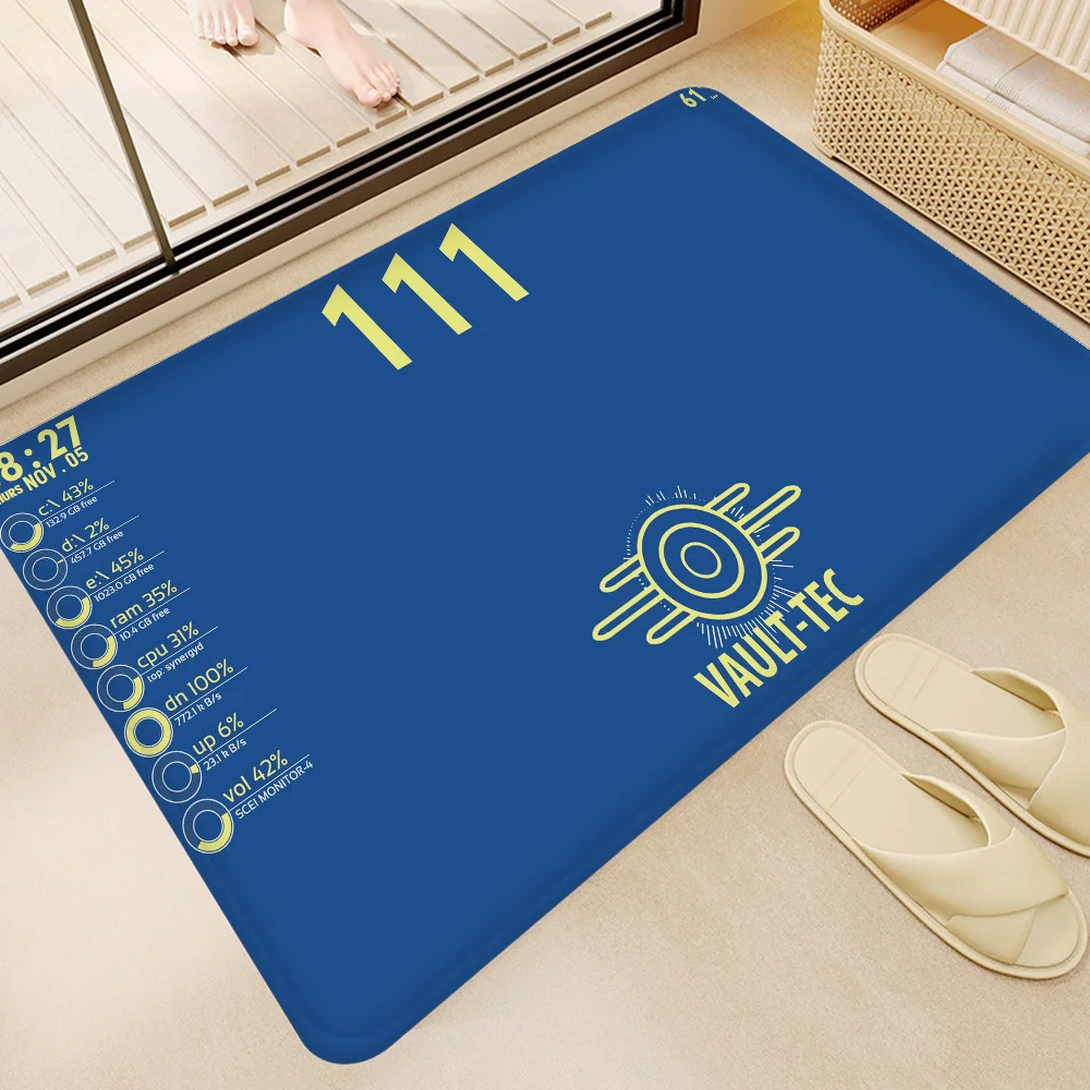 Gaming Logo Non-Slip Entrance Door Mat