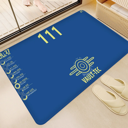 Gaming Logo Non-Slip Entrance Door Mat