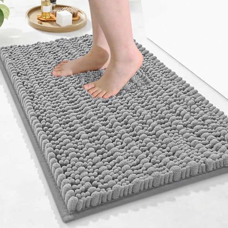 Olanly Chenille Soft Non-Slip Bath Rug