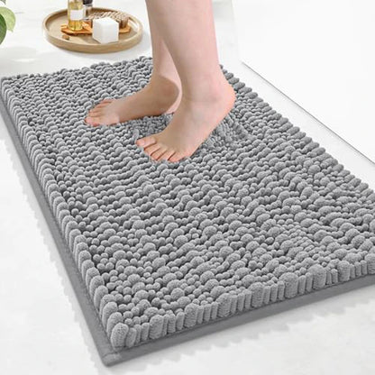 Olanly Chenille Soft Non-Slip Bath Rug
