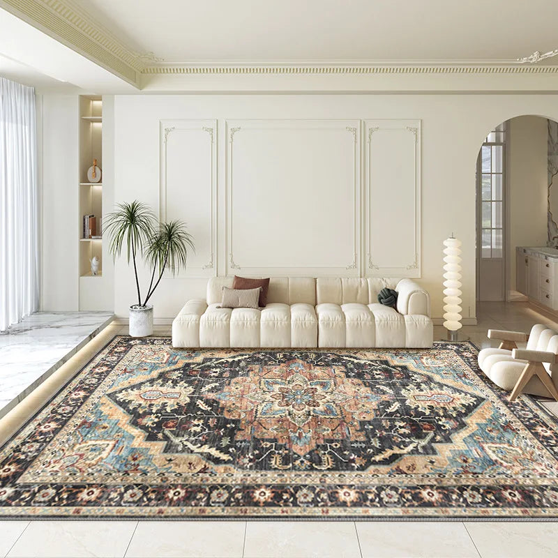 VIKAMA Bohemian Crystal Velvet Carpet Living Room Bedroom Sofa Coffee Table Floor Mat