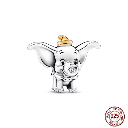 Disney S925 Sterling Silver Charm Beads For Women Bracelet