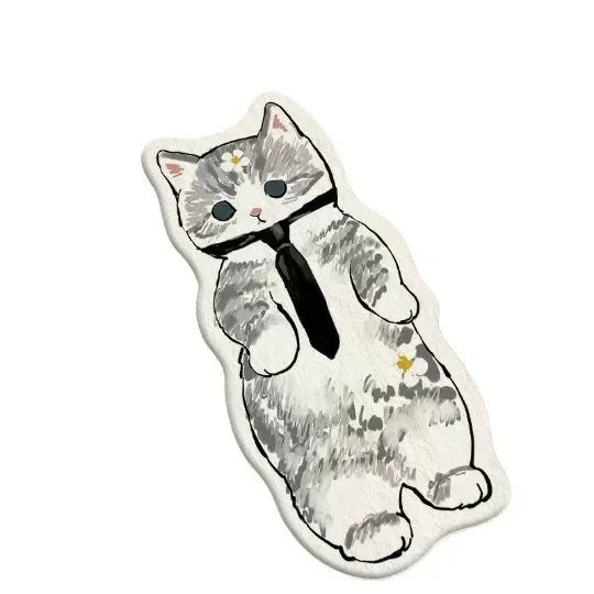 Cartoon Cute Cat Floor Mat Soft Absorbent Bedroom Living Room Bedside Carpet MS22 YJ