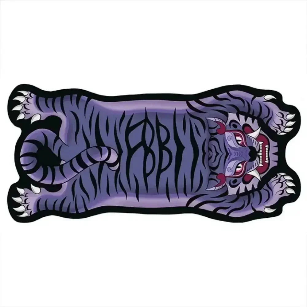 VIKAMA Tiger-Shaped Non-Slip Area Rug