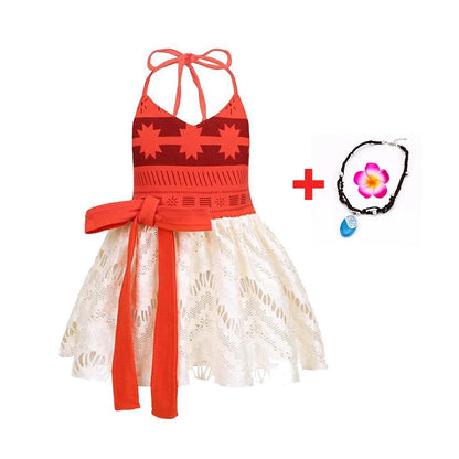 Disney Moana Ocean Adventure Costume Dress For Girls