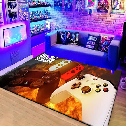 3D Gaming Controller Kids Rug