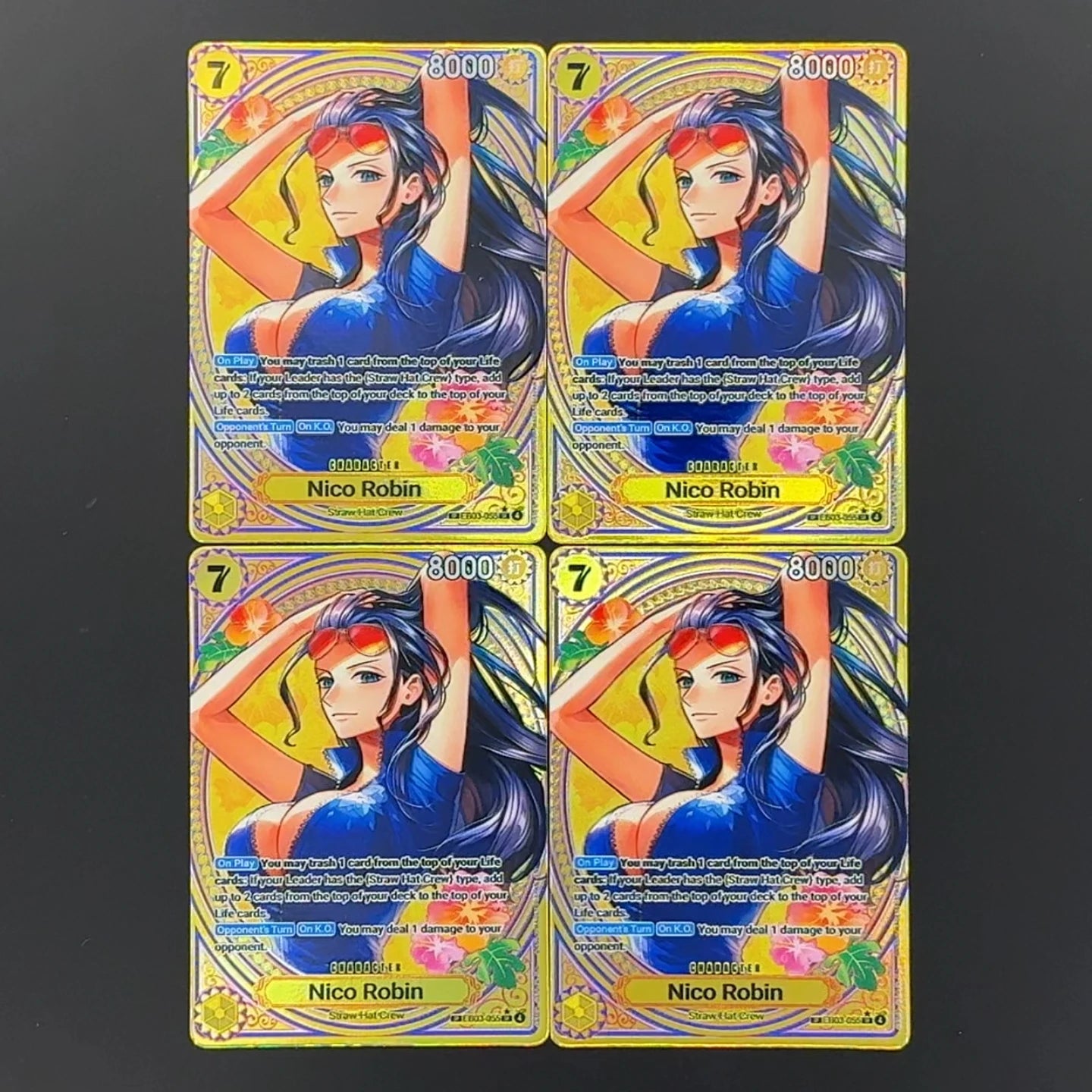 One Piece EB03 Heroines SP Textured Foil Card Set