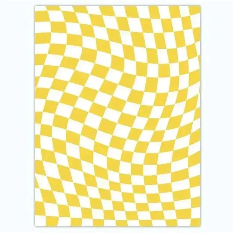 Purple Chessboard Plaid Area Rug