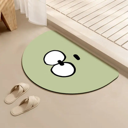 Quick-dry non-slip absorbent bath mat