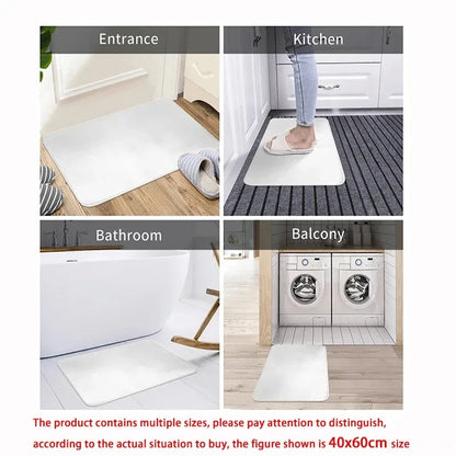 VIKAMA 3D Goldfish Lotus Pond Non-Slip Doormat