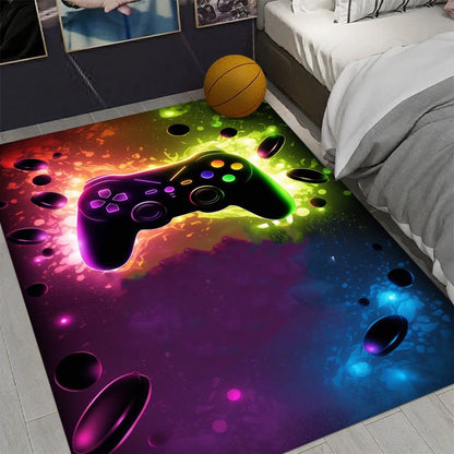 Gaming controller design non-slip room rug
