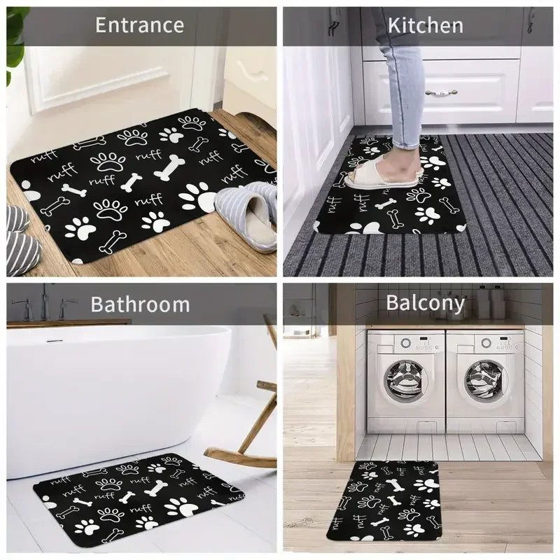 VIKAMA Cute Kitten Kitchen Anti-Slip Doormat
