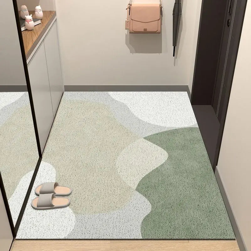 Nordic PVC silk ring non-slip door mat