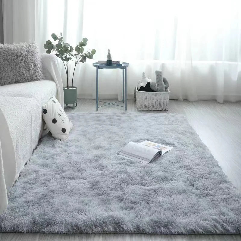 VIKAMA Silk Wool Bedroom Rug Women’s Room Floor Mat Carpet Sleeping Room Decor