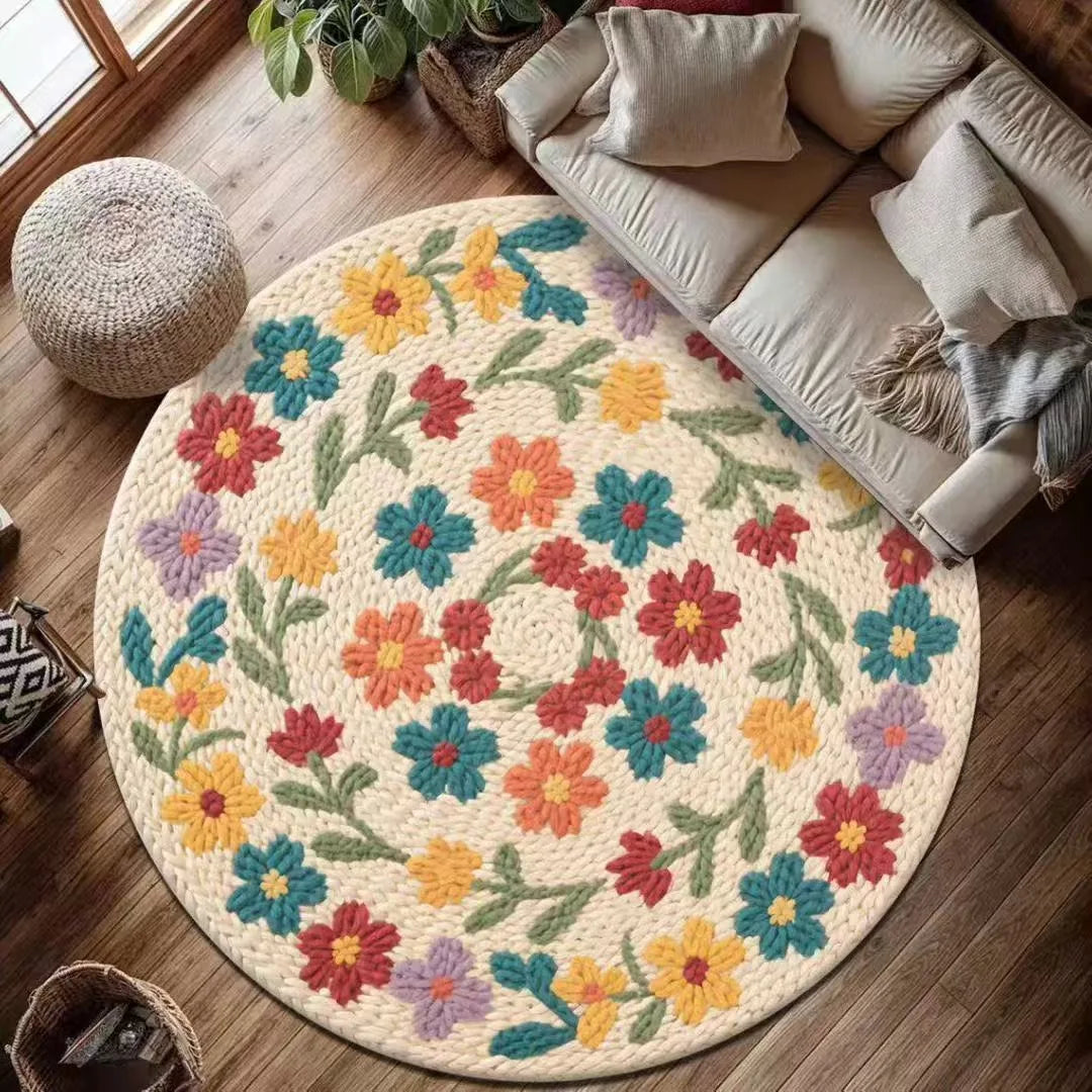 Bohemian Mandala Round Floor Rug