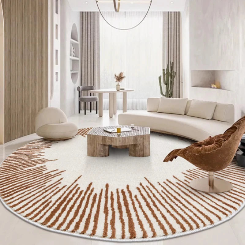 Fluffy Soft Light Luxury Round Plush Area Rug
