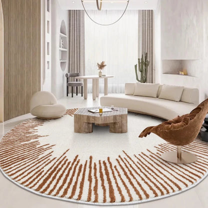 Fluffy Soft Light Luxury Round Plush Area Rug
