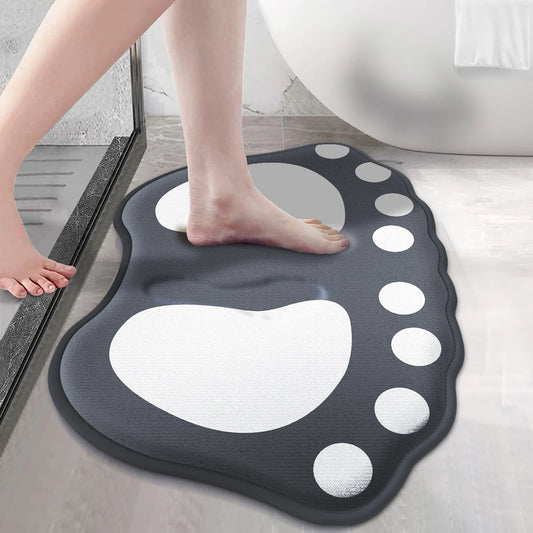 Claw Pattern Bathroom Bath Mat Non-Slip Absorbent Door Floor Mat Home Decoration Carpet