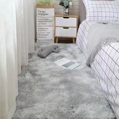 Fluffy Cream White Luxury Wool Area Rug