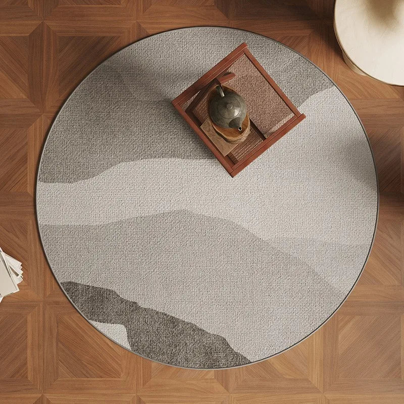 VIKAMA Wabi-Sabi Round Rug Sofa Coffee Table Living Room Floor Mat Home Decor