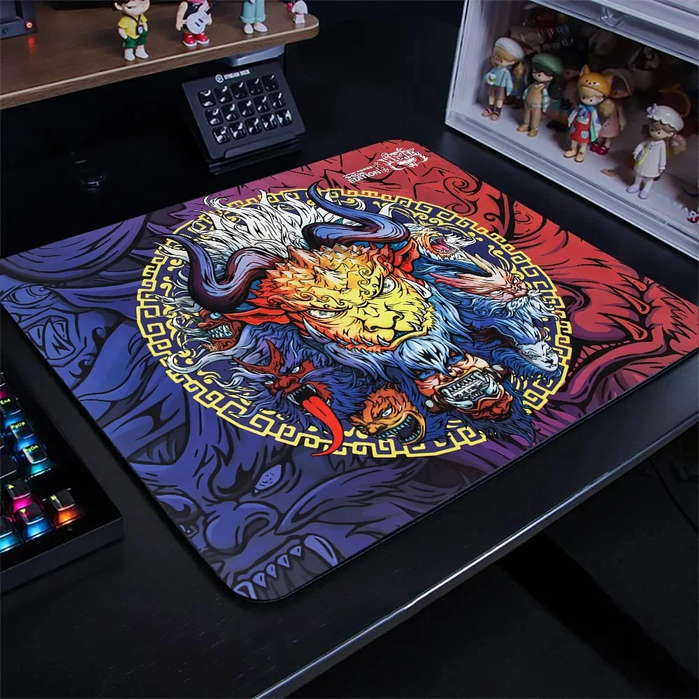 Chinese Dragon & Tiger Gaming Mouse Pad Desk Mat