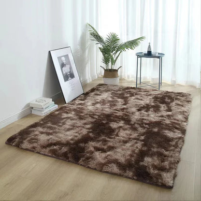 VIKAMA Silk Wool Rug 40×60 cm Soft Washable Bedside Living Room Nursery Mat Home Decor