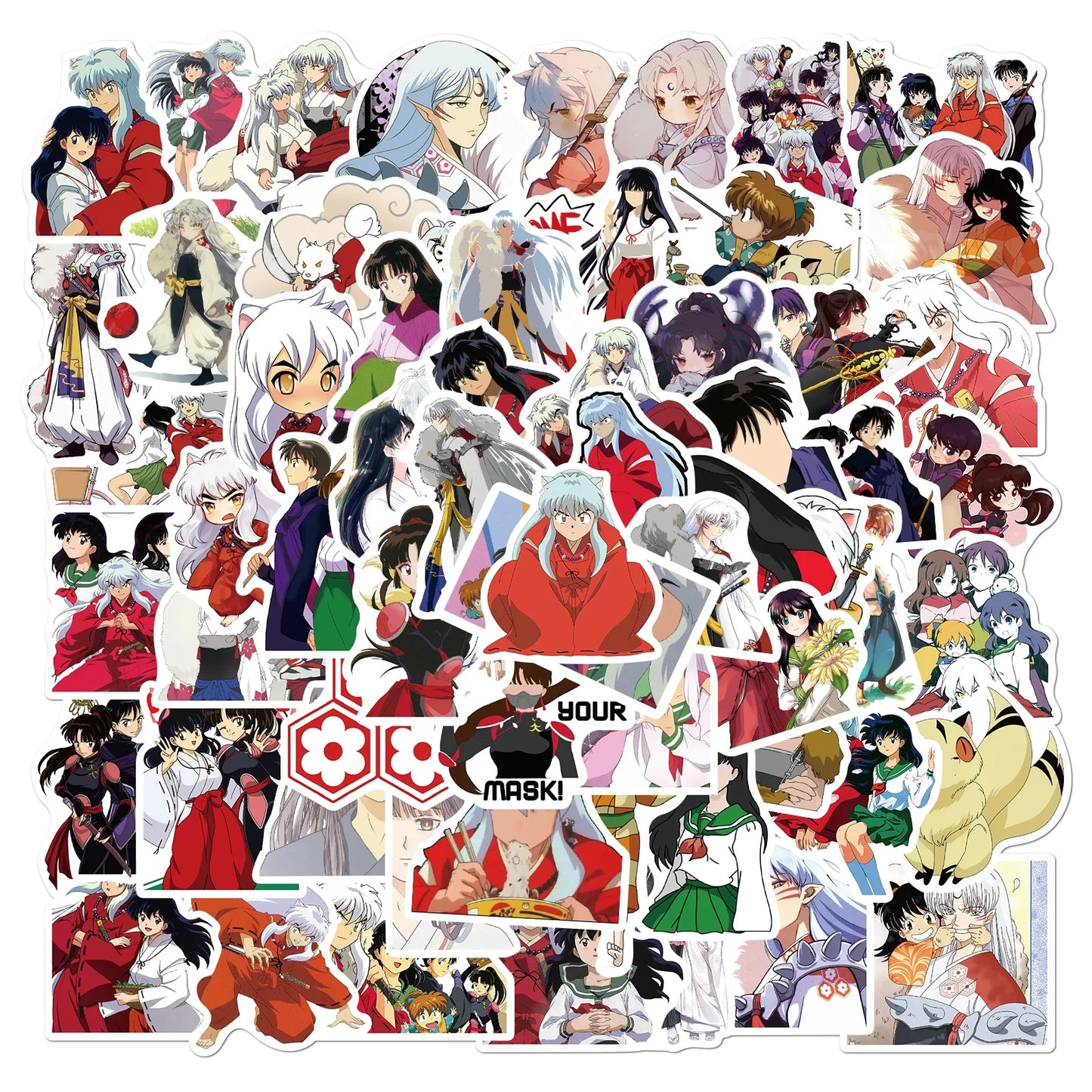 Mixed Anime Waterproof Sticker Set 100 Pieces